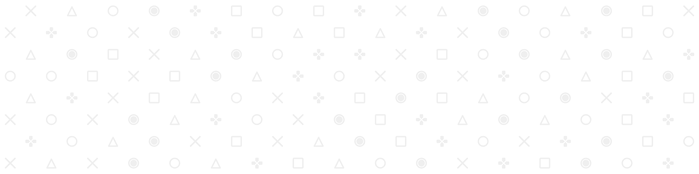 Background pattern with circles, triangles, rectangles, and crosses