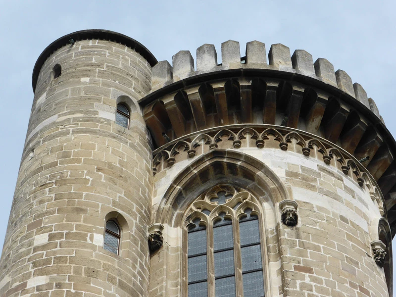 Castle tower with battlements, profile picture of Tim, Developer of